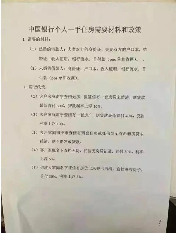 網(wǎng)傳銀行5大標準界定二套房貸，利率上浮15% 房?jì)r(jià)通編輯多方采訪(fǎng)發(fā)現，部分銀行已執行認房認貸政策